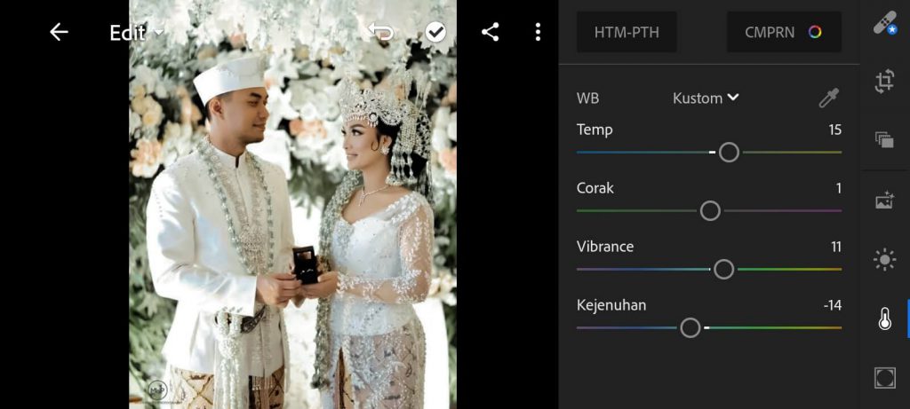 Preset Lightroom Wedding Kekinian